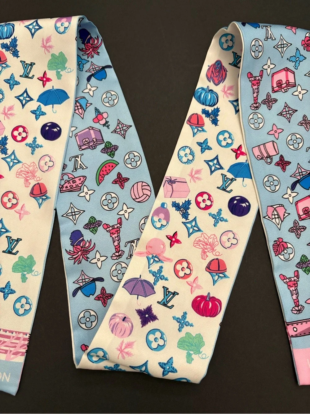 Fashion Silk Scarf Long Twilly